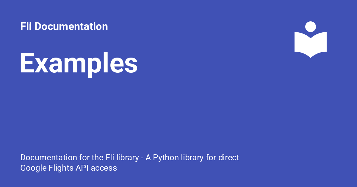 Examples - Fli Documentation